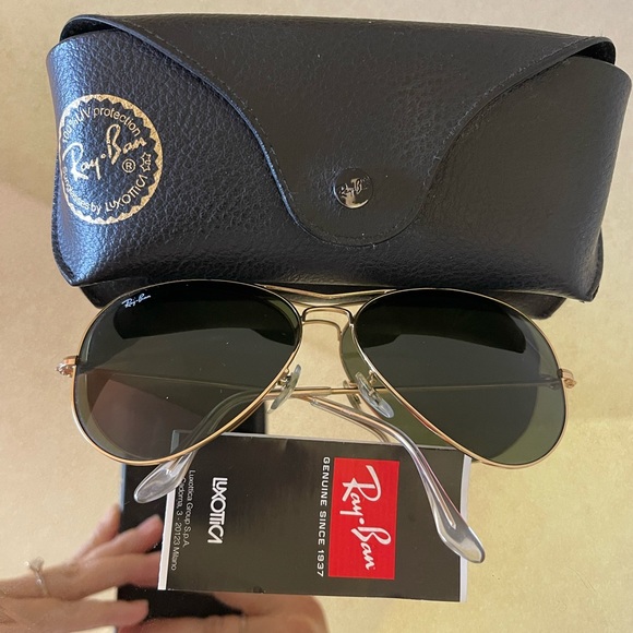RAYBAN AVIATORS - Black/Gold - Picture 3 of 5